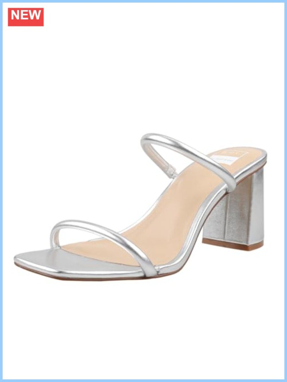 Women's Square Toe Ankle Strap Block Heel Sandals Slide on Faux Leather Shoes